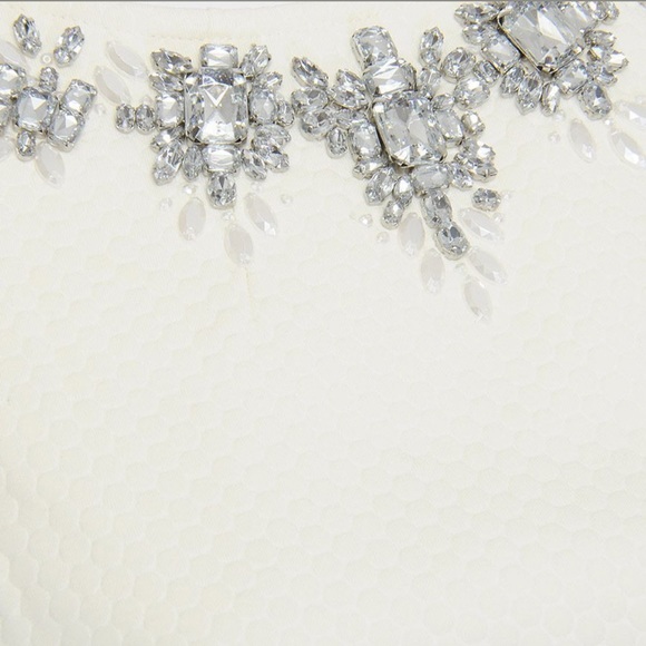 Ted Baker Smart & Stylish Embellished Top in Cream - Picture 6 of 6
